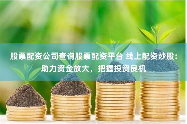 股票配资公司查询股票配资平台 线上配资炒股：助力资金放大，把握投资良机